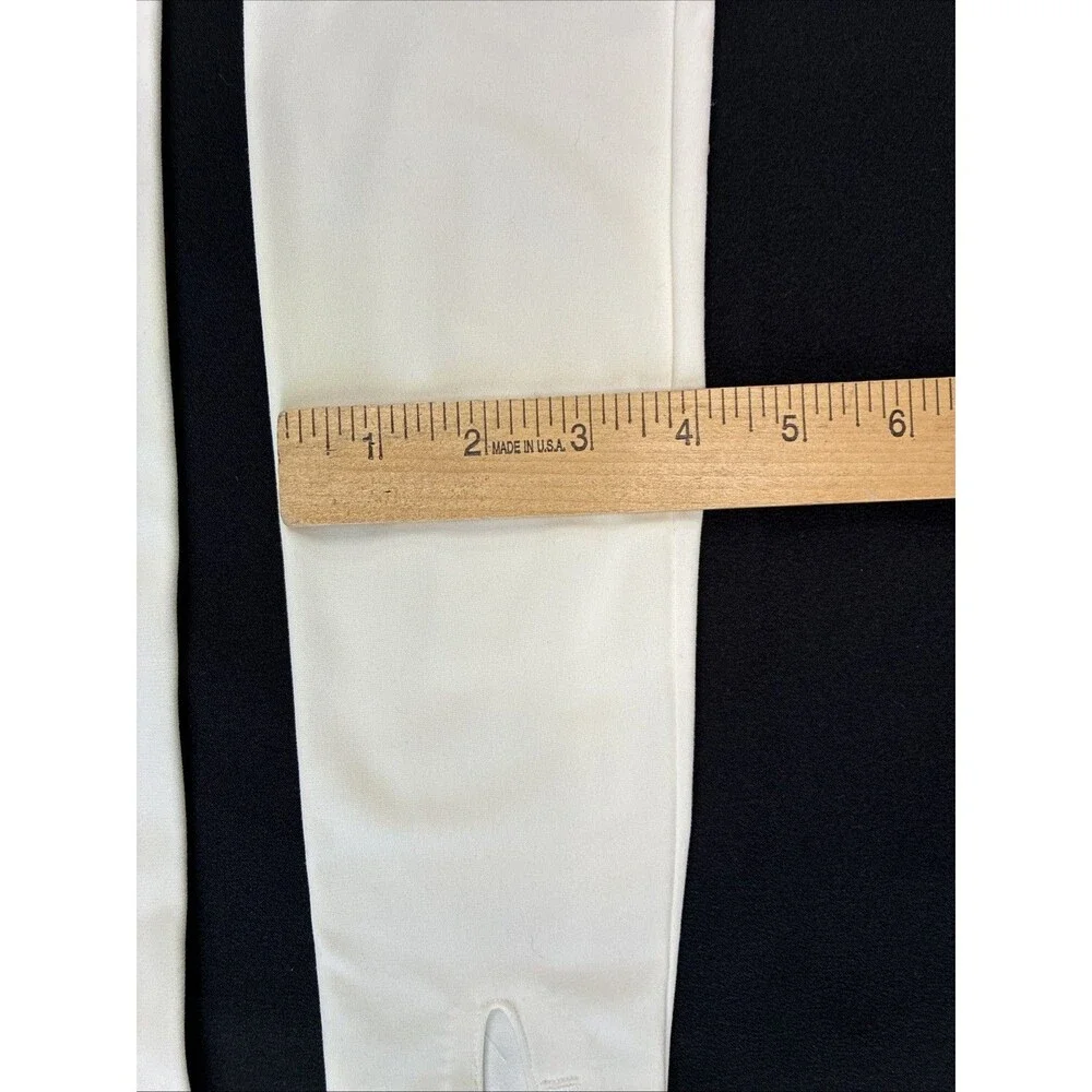 Vintage 50s Ivory Opera Length Gloves Button Evening Prom Cosplay Coquette Flaws